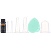 Facial Cupping Set with Complimentary Jojoba Oil + Silicone Cleanser, 7 Piece Set