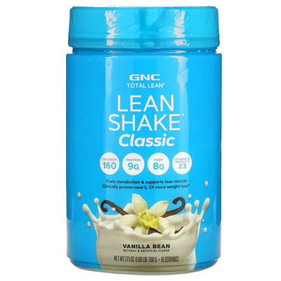 GNC Total Lean, Lean Shake Classic, Vanilla Bean , 1.69 lb (768 g)