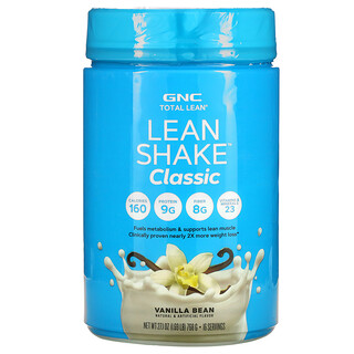 GNC, Total Lean, Lean Shake Classic, Vanilla Bean        , 1.69 lb (768 g)