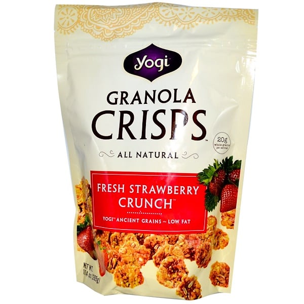 Peace Cereal, Yogi, Granola Crisps, Fresh Strawberry Crunch, 10.4 oz (295 g) (Discontinued Item) 