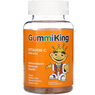 GummiKing, 儿童维生素 C，60 粒软糖