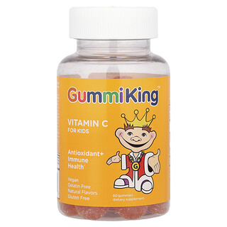GummiKing, 兒童維生素 C，橙味，60 毫克，60 粒軟糖（每粒軟糖 30 毫克）