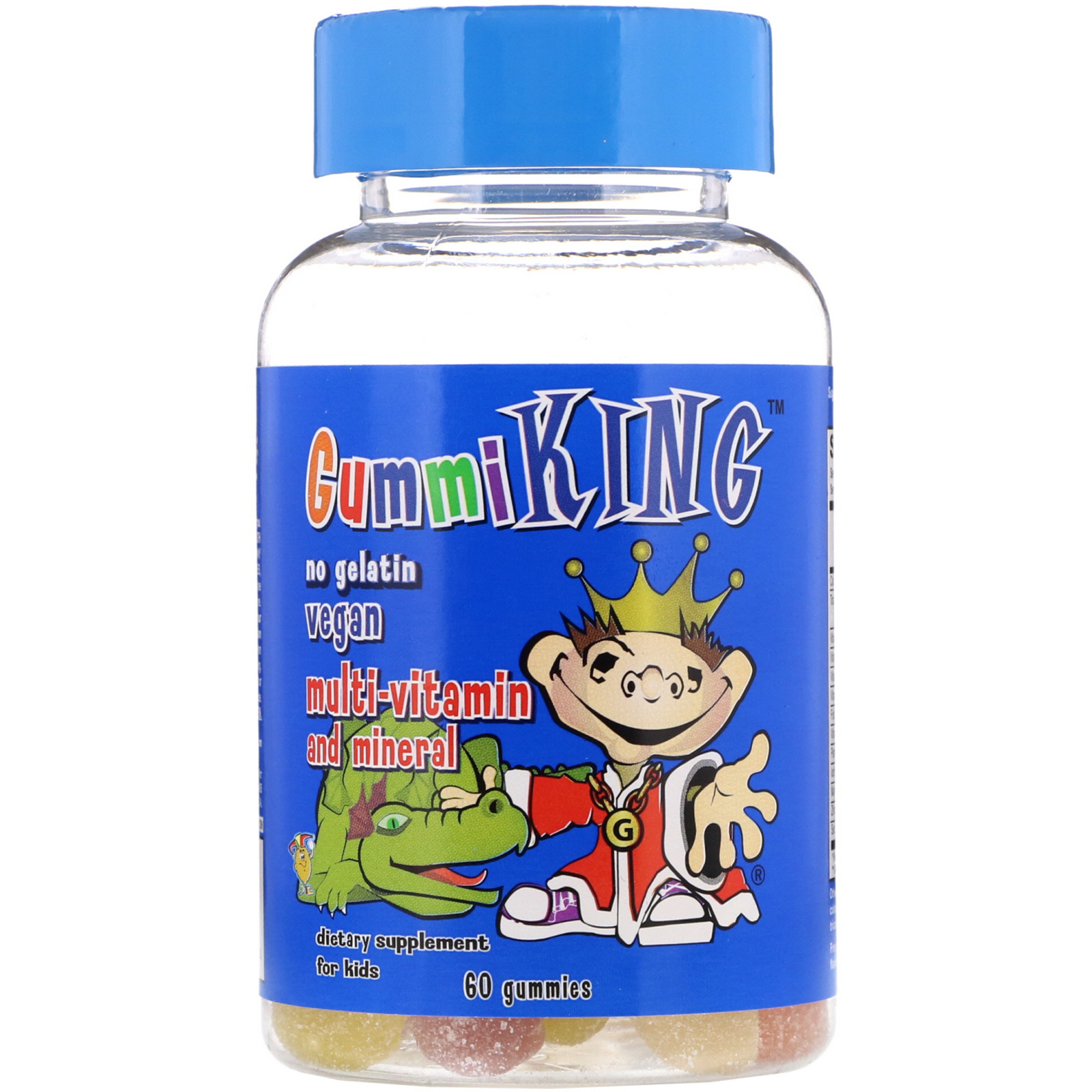 GummiKing, Multi-Vitamin & Mineral, For Kids, 60 Gummies