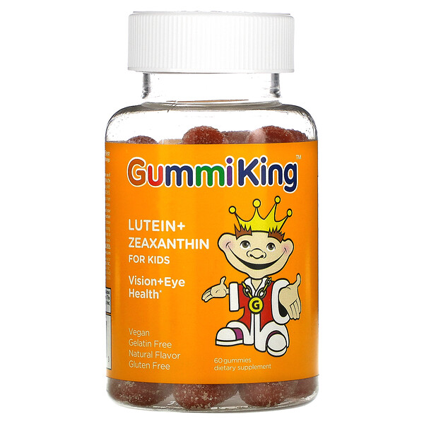 GummiKing, 葉黃素和玉米黃質（兒童），芒果味，60 粒軟糖