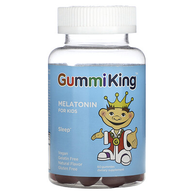 

GummiKing Melatonin for Kids Strawberry 60 Gummies