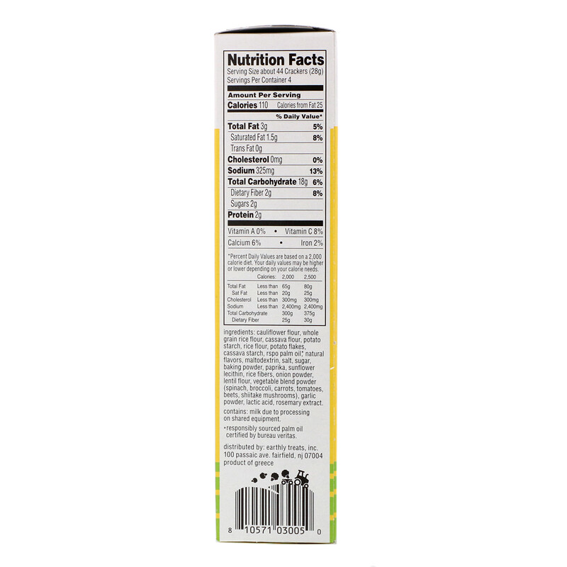 From The Ground Up, Cauliflower Crackers, Cheddar, 4 oz (113 g) iHerb