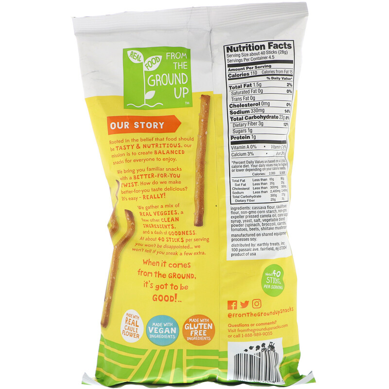 From The Ground Up, Cauliflower Pretzels, Original, 4.5 oz (128 g) iHerb
