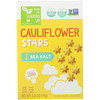 From The Ground Up, Cauliflower Stars, Baked Snack Crackers, Sea Salt, 3.5 oz (99 g)