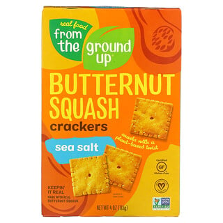 From The Ground Up, Butternut Squash Crackers, Sea Salt, 4 oz (113 g)