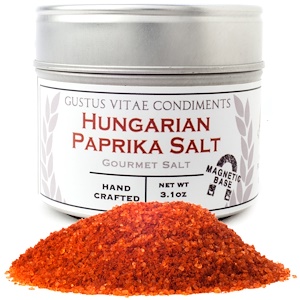 Отзывы о Густус Витаэ, Condiments, Gourmet Salt, Hungarian Paprika Salt, 3.1 oz (89 g)