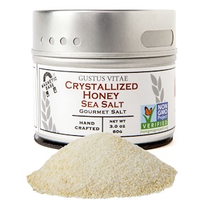 Отзывы о Густус Витаэ, Gourmet Salt, Crystallized Honey Sea Salt, 3 oz (80 g)