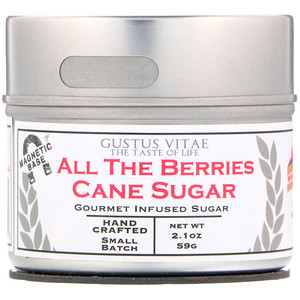 Отзывы о Густус Витаэ, Cane Sugar, All The Berries, 2.1 oz (59 g)