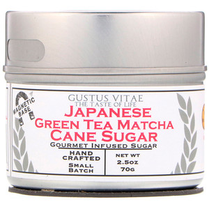 Отзывы о Густус Витаэ, Cane Sugar, Japanese Green Tea Matcha, 2.5 oz (70 g)