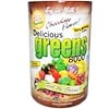 Greens World‏, لذيذة خضراء  8000،  نكهة الشوكولاته ، 10.6 أونصة (300 غرام) مسحوق