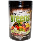 Greens World, Вкусная зелень 8000, кофе мокко, 10,6 унции (300 г) отзывы