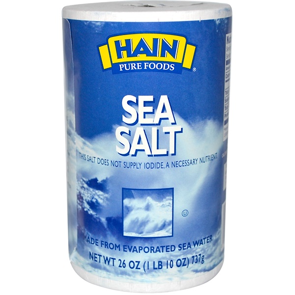 Hain Pure Foods, Sea Salt, 26 oz (737 g) (Discontinued Item) 