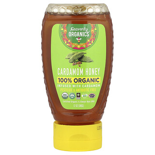 Heavenly Organics, 100% økologisk kardemommehonning, 340 g