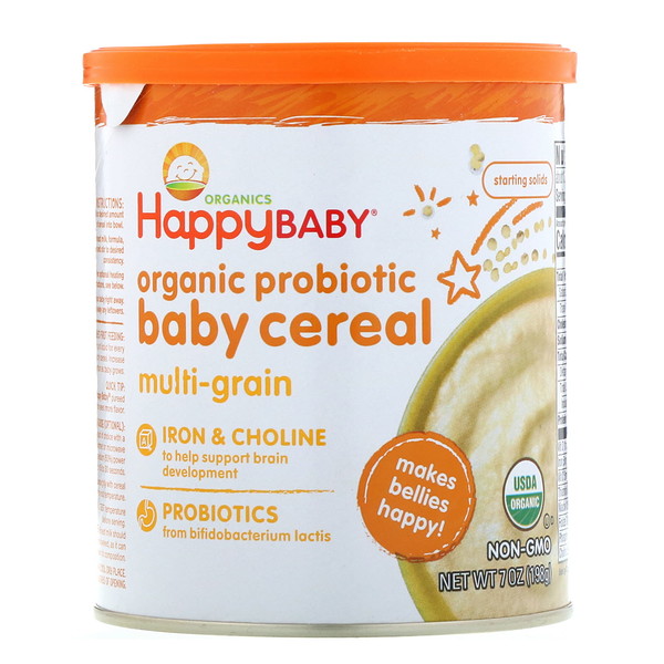 Happy Family Organics, ΠΡΠ³Π°Π½ΠΈΡΠ΅ΡΠΊΠ°Ρ ΠΊΠ°ΡΠ° Ρ ΠΏΡΠΎΠ±ΠΈΠΎΡΠΈΠΊΠ°ΠΌΠΈ Π΄Π»Ρ Π΄Π΅ΡΠ΅ΠΉ, ΠΌΡΠ»ΡΡΠΈΠ·Π»Π°ΠΊΠΎΠ²Π°Ρ, 198Β Π³