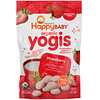 Happy Family Organics, Organic Yogis, Freeze Dried Yogurt & Fruit Snacks, Strawberry, 1 oz (28 g)