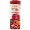 Happy Family Organics, Superfood Puffs Veggie, Fruit & Grain, Strawberry & Beet, 2.1 oz (60 g)