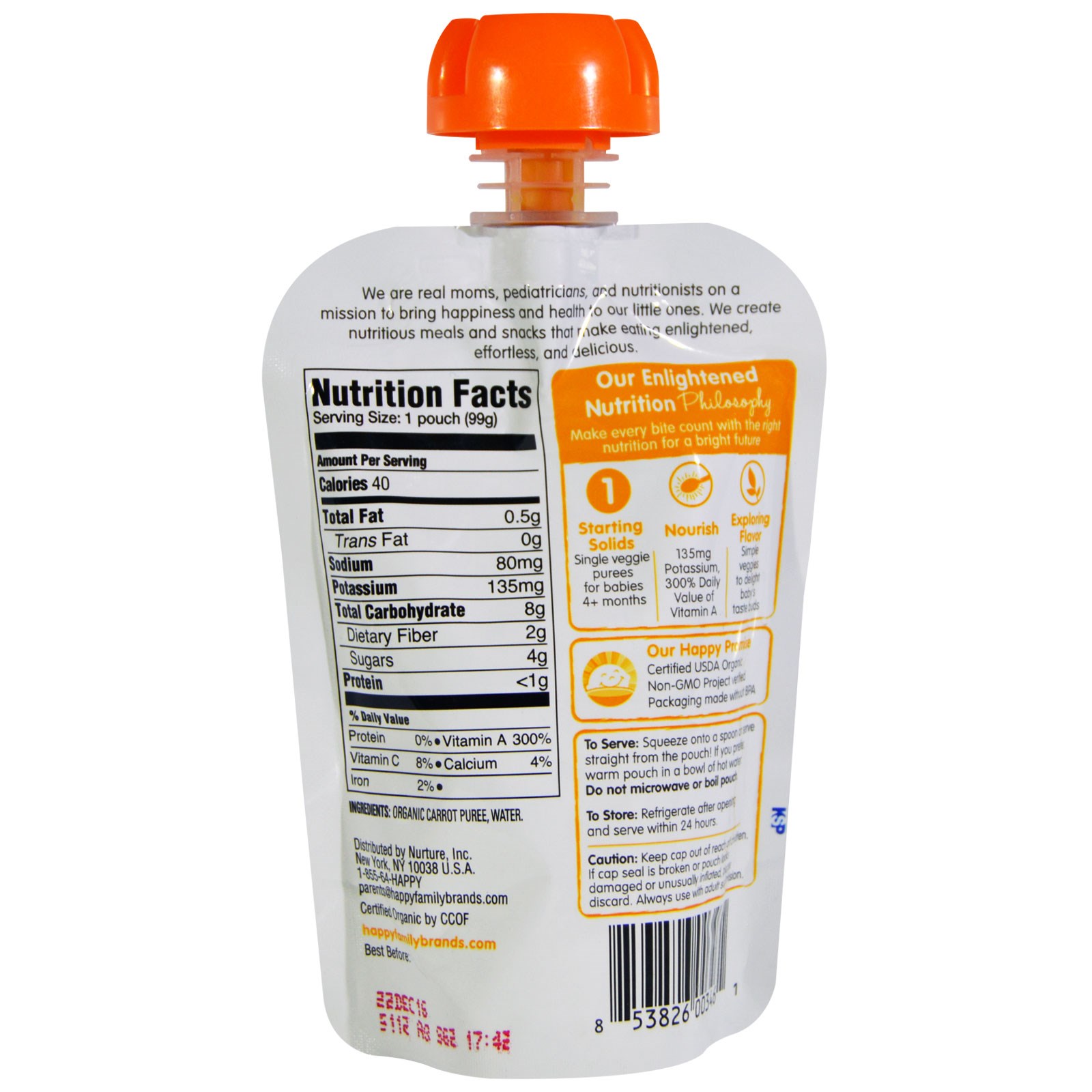 happy baby organic baby food