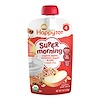 Happy Family Organics, Happy Tot, Stage 4, Super Morning, Fruit, Yogurt & Grain Blend, Organic Apples, Cinnamon, Yogurt & Oats, 4 oz (113 g)