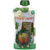 Happy Family Organics‏, Happy Baby, Organics, Stage 2,  6+ Months, Apples, Spinach & Kale, 4 Pouches, 4 oz (113 g) Each