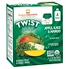 Happy Family Organics, هابي سكويز، سوبر فودز، تويست، تفاح عضوي، ملفوف ومانجو، 4 أكياس، كل كيس 3.17 أوقية (90 جم)