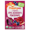 ناتور إنك. (هابي بيبي), Happy Kid, Organic Apple, Blueberry & Pomegranate, 4 Pouches, 3.17 oz (90 g) Each