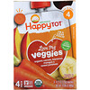 Happy Family Organics, Orgánicos, Amo mis vegetales, zanahoria, banana, mango y batata, 4 bolsas - 4,22 oz (120 g) cada una