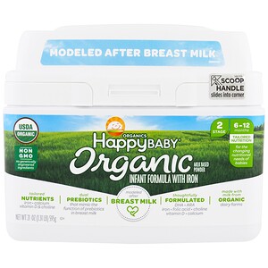 Купить Nurture Inc. (Happy Baby), Organics Happy Baby, формула для грудных детей, этап 2, 6-12 месяцев, 21 унция (595 г)  на IHerb