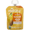 Happy Family Organics, Happy Baby，堅果混合物，6 個月以上，有機香蕉，含 0.5 茶匙杏仁脂，3 盎司（85 克）
