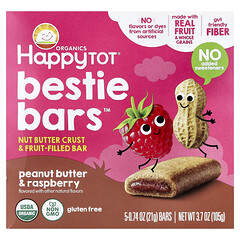 Happy Tot®, Bestie Bars™, арахісова паста й малина, 5 шт. по 21 г