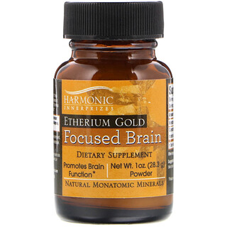 Harmonic Innerprizes, Etherium Gold, Focused Brain, 1 oz Powder (28.3 g)