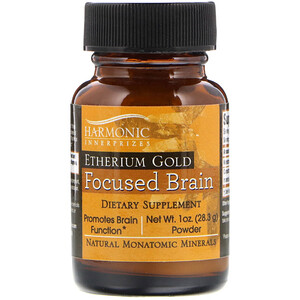 Отзывы о Хармоник Иннерпрайзис, Etherium Gold, Focused Brain, 1 oz Powder (28.3 g)