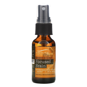 Отзывы о Хармоник Иннерпрайзис, Etherium Gold, Focused Brain, 1 fl oz (30 ml)