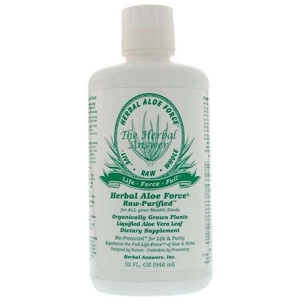 Herbal Answers, Herbal Aloe Force, Raw Purified, 32 fl oz (946 ml) iHerb