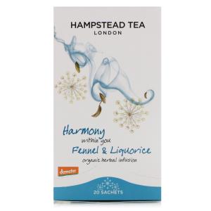 Купить Hampstead Tea, Organic  Fennel & Liquorice, 20 Sachets,1.06 oz (30 g)  на IHerb