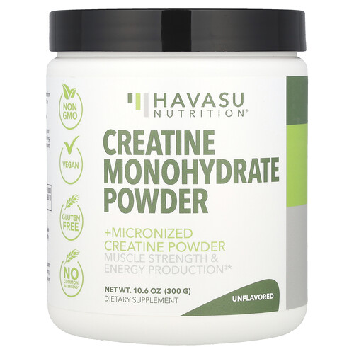 Havasu Nutrition Creatine Monohydrate Powder, Unflavored, 10.06 oz (300 g)
