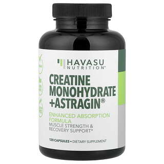 Havasu Nutrition, Kreatiinimonohydraatti + Astragin®, 120 kapselia