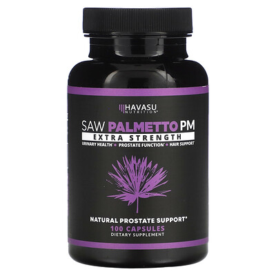 

Havasu Nutrition Saw Palmetto PM Extra Strength 100 Capsules