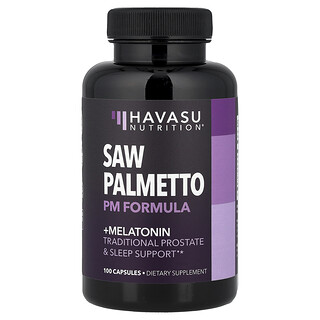 Havasu Nutrition, добавка с сереноей и мелатонином, 100 капсул