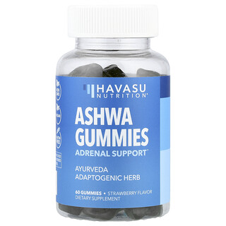 Havasu Nutrition, Gomitas de Ashwa, Fresa, 60 gomitas