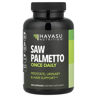 Havasu Nutrition, Saw Palmetto, Once Daily, 200 Capsules