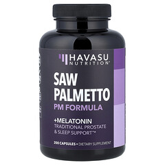 Saw Palmetto PM Formula + мелатонін, 200 капсул