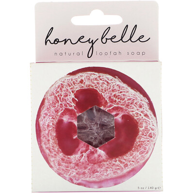

Honey Belle натуральное мыло с люфой, роза, 140 г (5 унций)