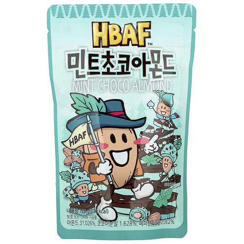 HBAF, Mint Choco Almond, Minze-Schoko-Mandel, 120 g