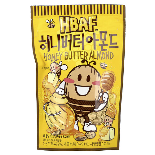 HBAF, Honey Butter Almond, 4.23 oz (120 g)