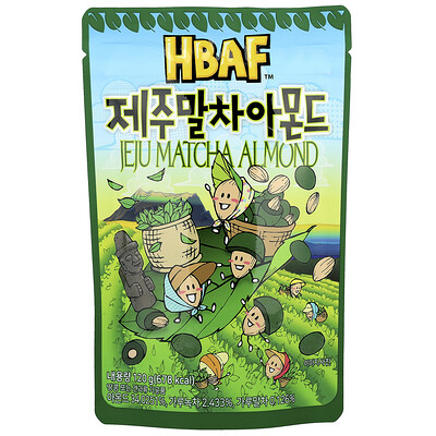 HBAF, Almendra matcha de Jeju, 120 g