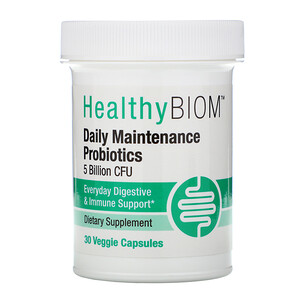 Отзывы о HealthyBiom, Daily Maintenance Probiotics, 5 Billion CFUs, 30 Veggie Capsules
